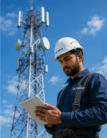 Customer support specialist using NetWala software